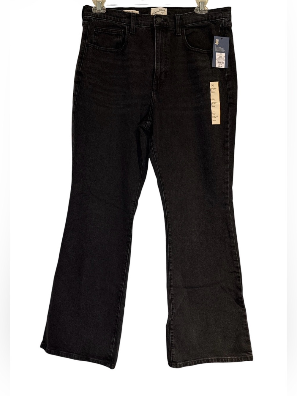 🆕 Universal Thread High Rise black flare jeans sz 14R